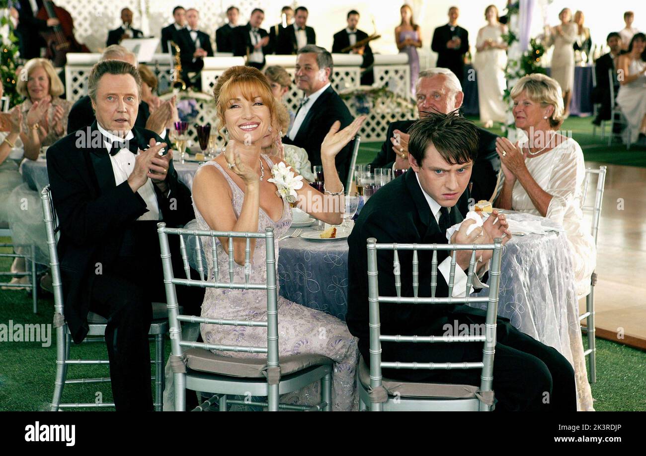 Christopher Walken, Jane Seymour & Keir O'Donnell Film: The Wedding Crashers (USA 2005) Characters: Secretary William Cleary,Kathleen Cleary & Todd Cleary  Director: David Dobkin 13 July 2005   **WARNING** This Photograph is for editorial use only and is the copyright of NEW LINE and/or the Photographer assigned by the Film or Production Company and can only be reproduced by publications in conjunction with the promotion of the above Film. A Mandatory Credit To NEW LINE is required. The Photographer should also be credited when known. No commercial use can be granted without written authority Stock Photo