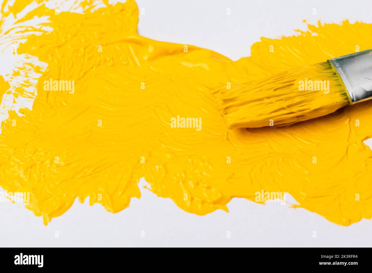 paint brush texture isolated on white Stock Photo Alamy