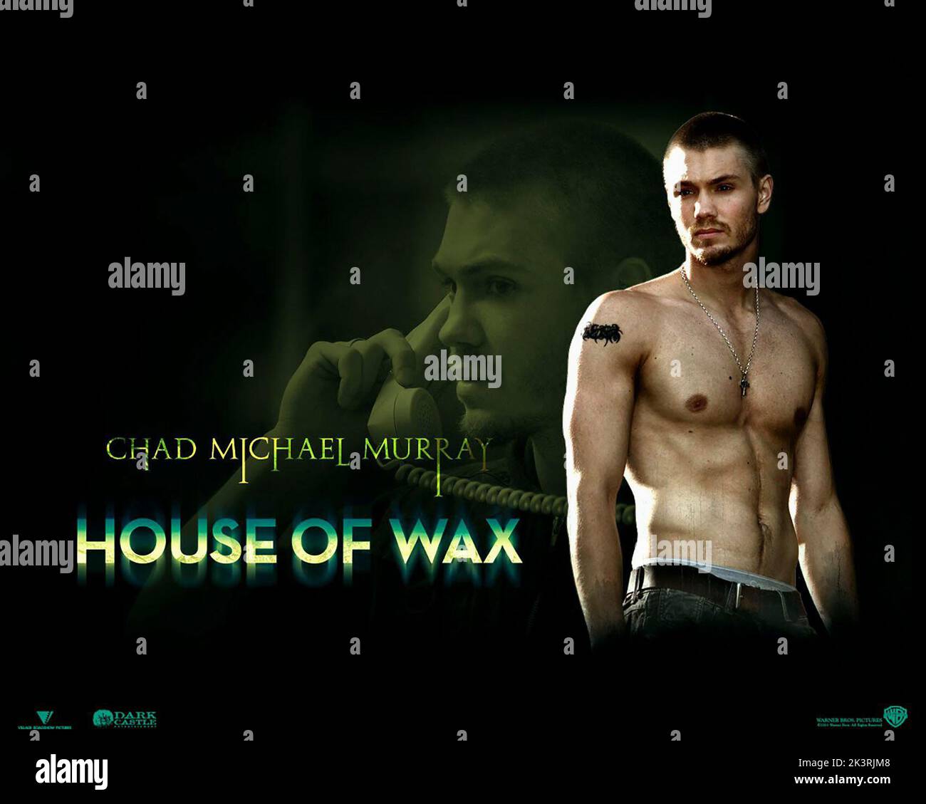 Chad Michael Murray Film: House Of Wax (USA/AUS 2005) Characters: Nick Jones  Director: Jaume Collet-Serra 26 April 2005   **WARNING** This Photograph is for editorial use only and is the copyright of WARNER BROS. and/or the Photographer assigned by the Film or Production Company and can only be reproduced by publications in conjunction with the promotion of the above Film. A Mandatory Credit To WARNER BROS. is required. The Photographer should also be credited when known. No commercial use can be granted without written authority from the Film Company. Stock Photo