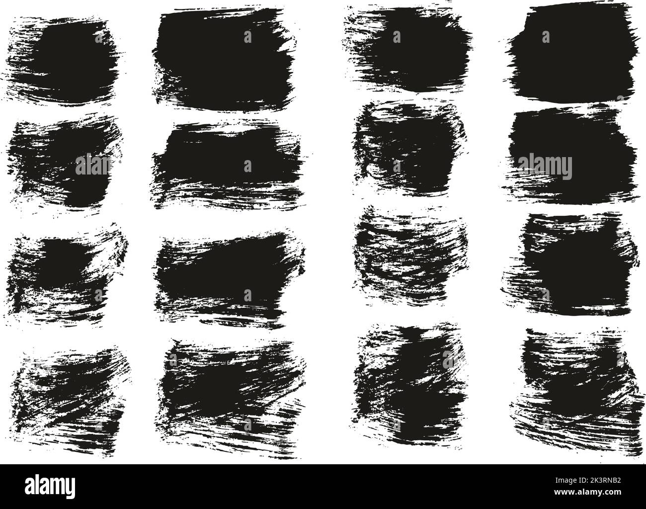 Flat Paint Brush Thick Short Background High Detail Abstract Vector ...