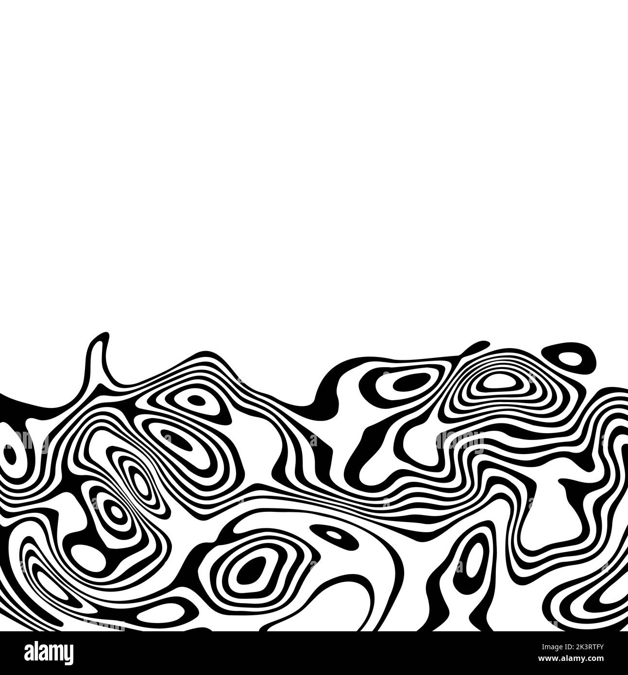 Curved lines art template Black and White Stock Photos & Images - Alamy