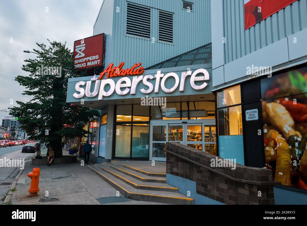 Loblaws Atlantic Superstore front. Canadian supermarket retail chain one stop store for