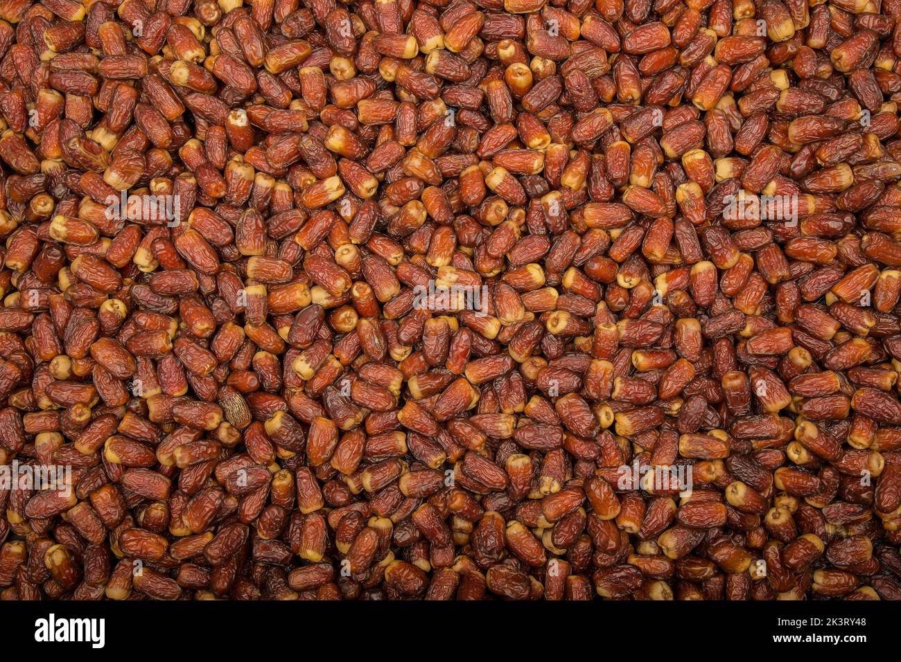 From the fruits of Madinah Al-Munawwarah dates, Kingdom of Saudi Arabia, Ajwa, Sagai, Safawi, Majdoul, Lubana, Mabroum, Khudari, Anbara Stock Photo