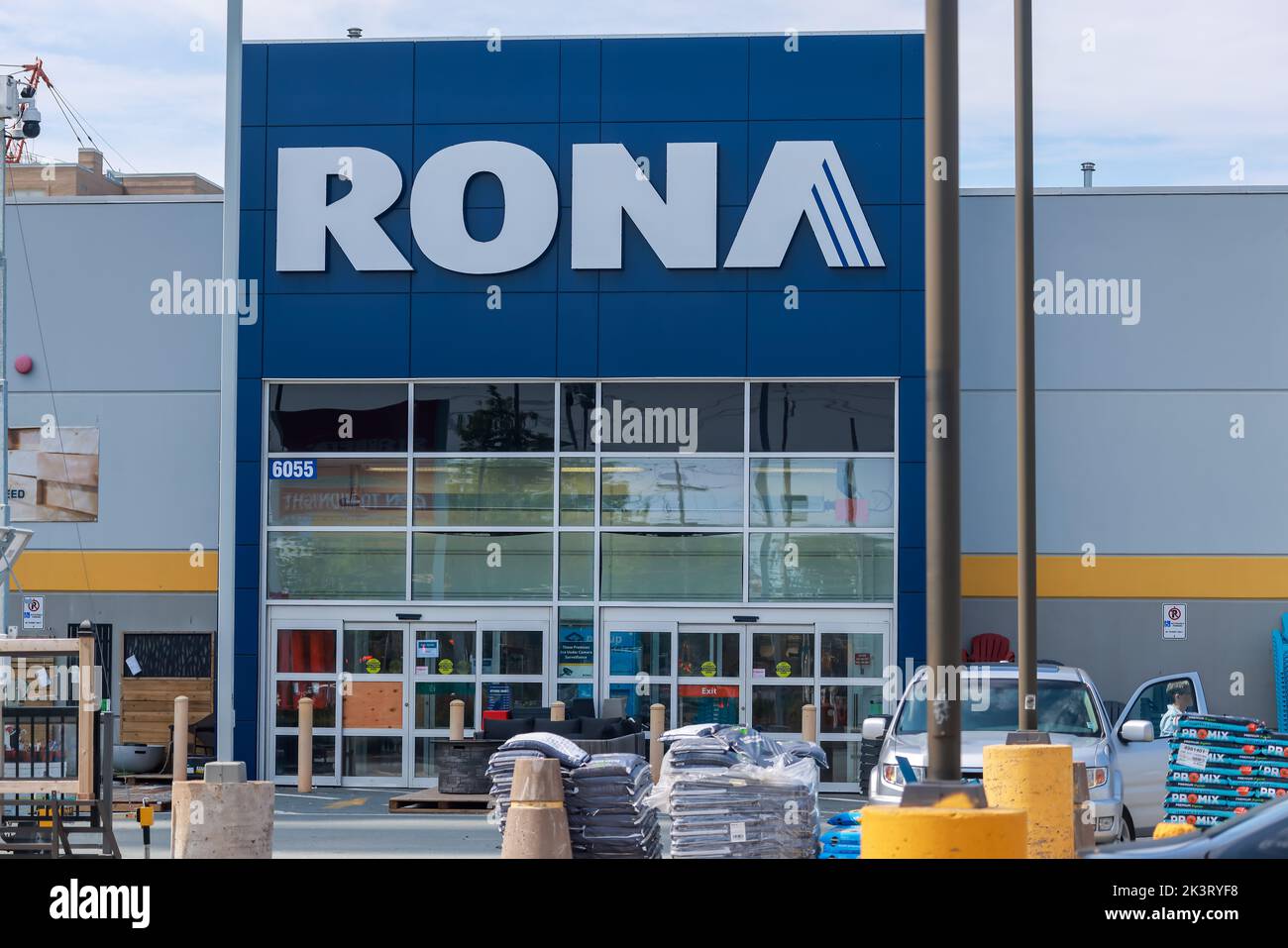 Store front of RONA. RONA is an American owned Canadian retailer of big