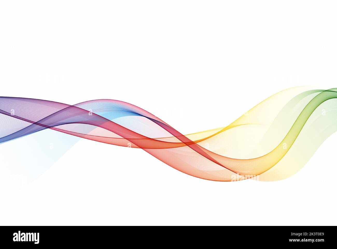 Iridescent wavy smoky lines hi-res stock photography and images - Alamy