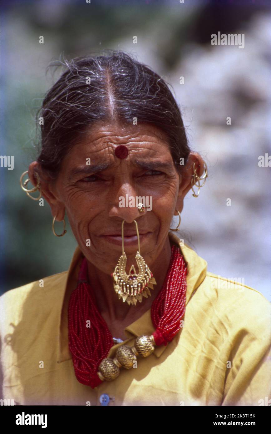 Garhwali Women, Himachal Pradesh, India Stock Photo