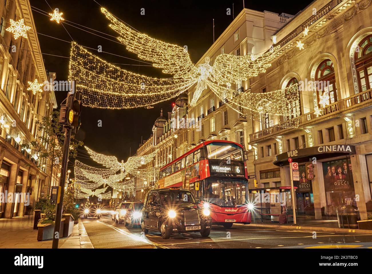 London Christmas Lights, Piccadilly, London, UK Stock Photo Alamy