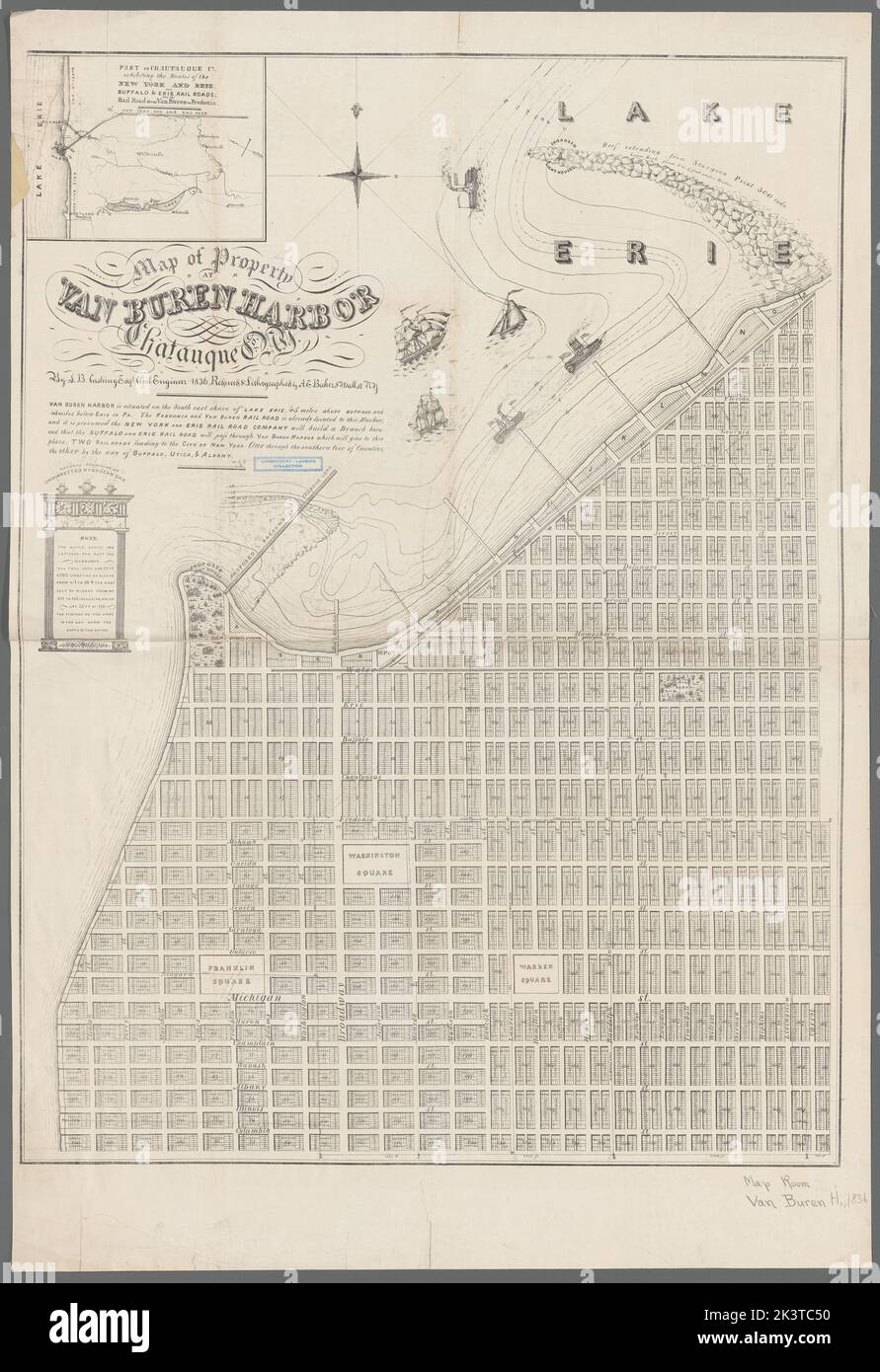 Map of property at Van Buren Harbor, Chatauque Co. N.Y. Cartographic ...