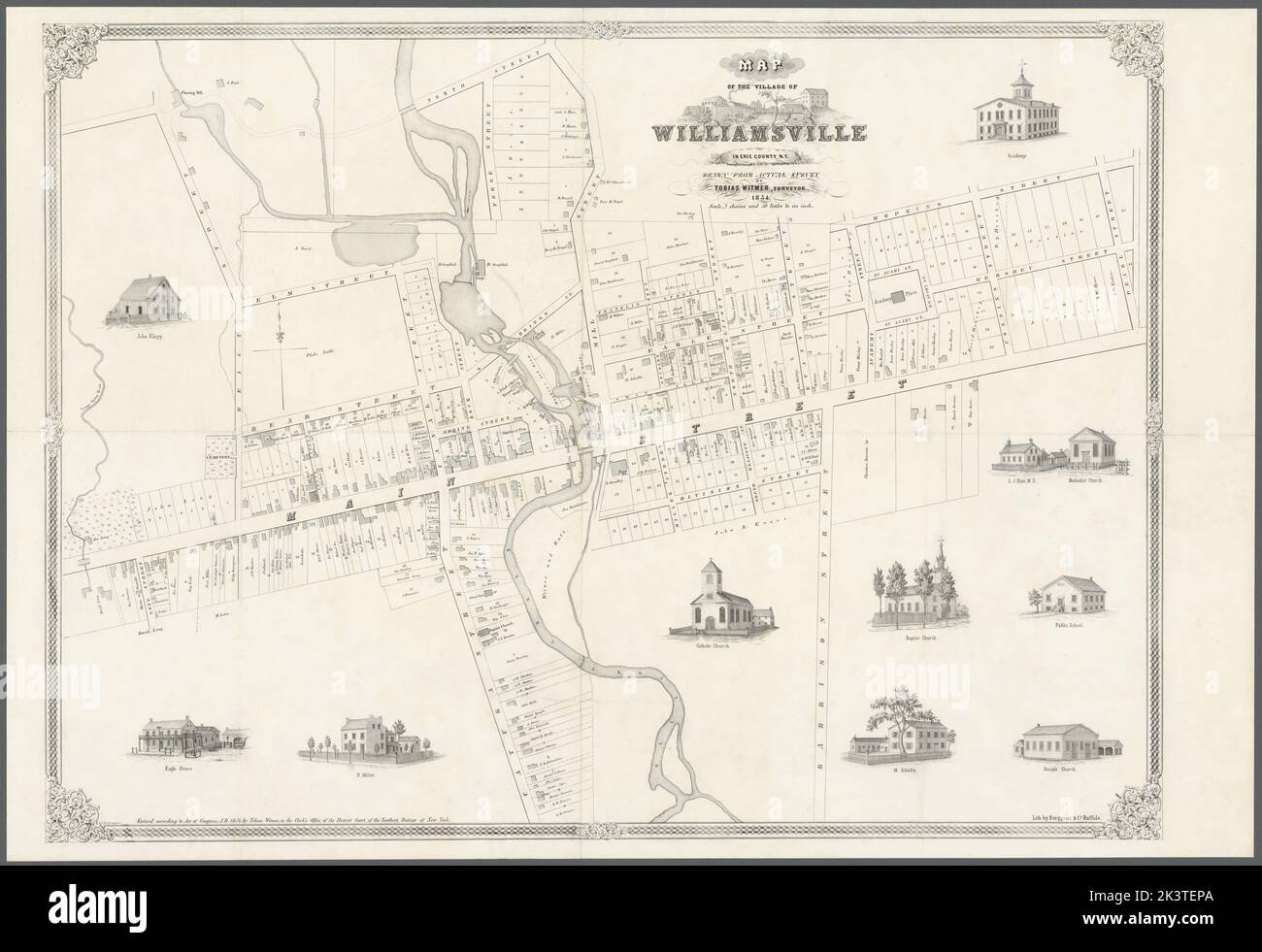 Map of the village of Williamsville in Erie County, N.Y. Cartographic