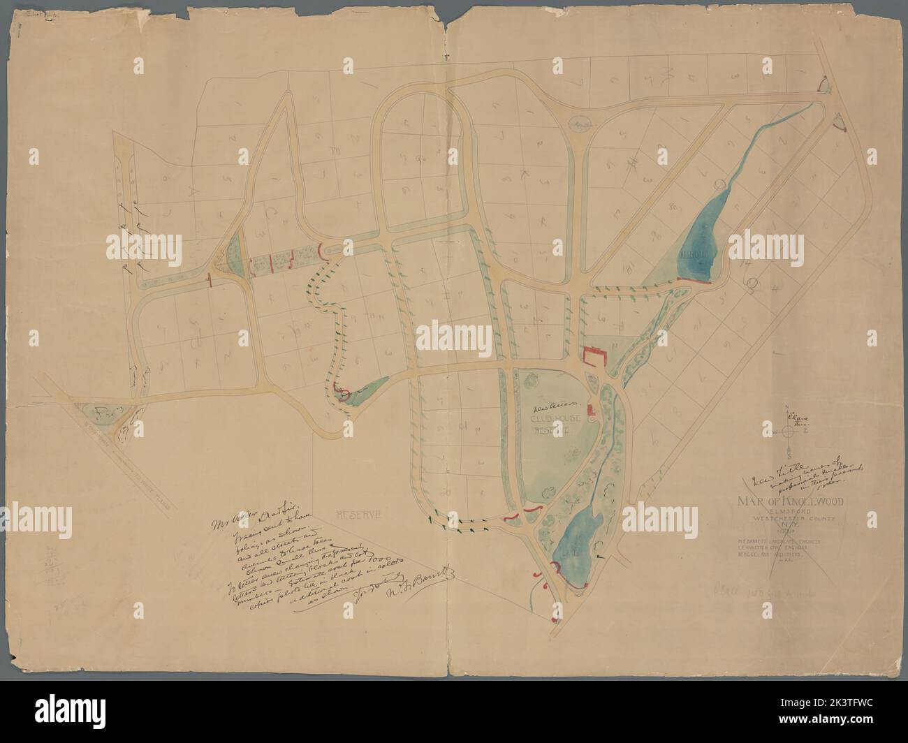 Map of Knollwood, Elmsford, Westchester County, N.Y. Cartographic. Maps