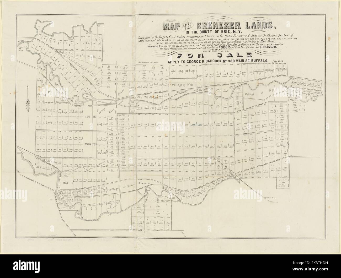 Map of buffalo 1856 hires stock photography and images Alamy