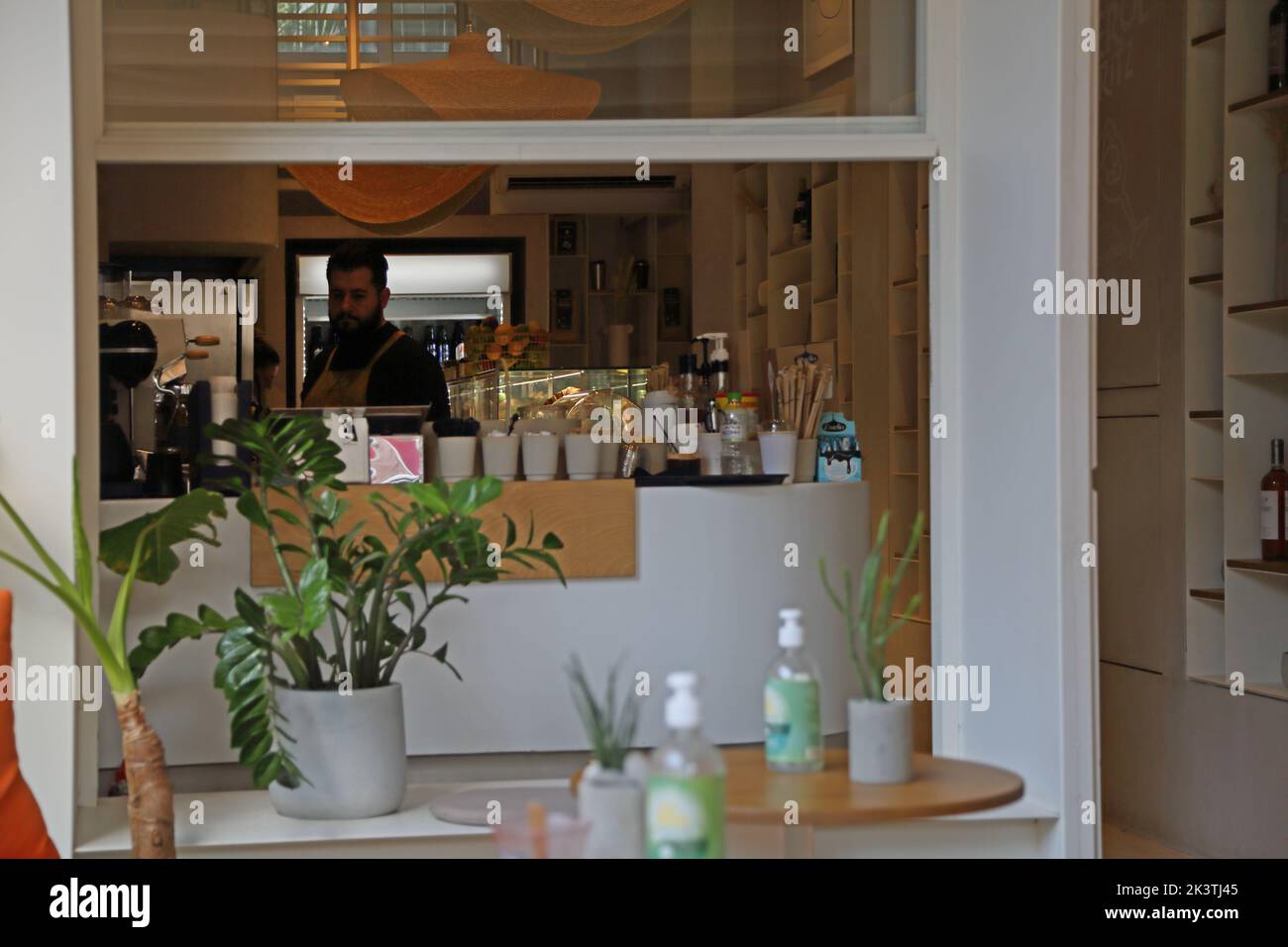 Glyfada Athens Greece Inside Cup or What Coffee Shop Stock Photo Alamy