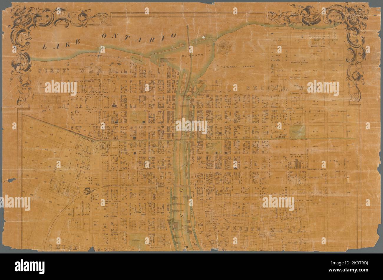 Map of Oswego, Oswego Co., N.Y., 1851 Cartographic. Maps, Cadastral