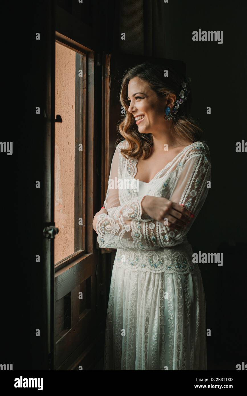 lady in waiting wedding dresses for bride hi-res stock photography and images pdp_merge_tall-high-waist-flare-dress-pant-fire-orange