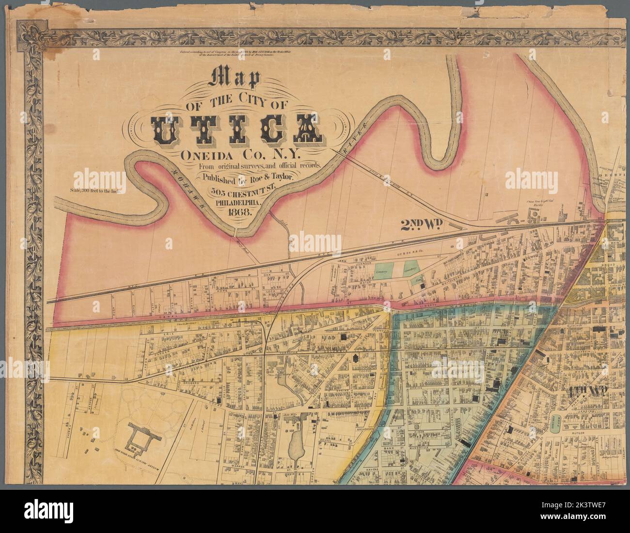 Map of the City of Utica, Oneida Co., N.Y. from original surveys and