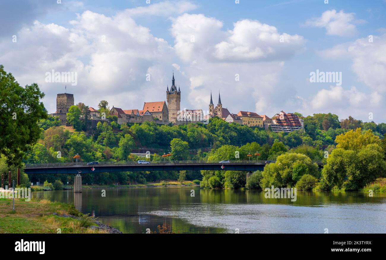 Skyline of Bad Wimpfen, a historic spa town in the district of Heilbronn in the Baden-Wuerttemberg region of southern Germany Stock Photo