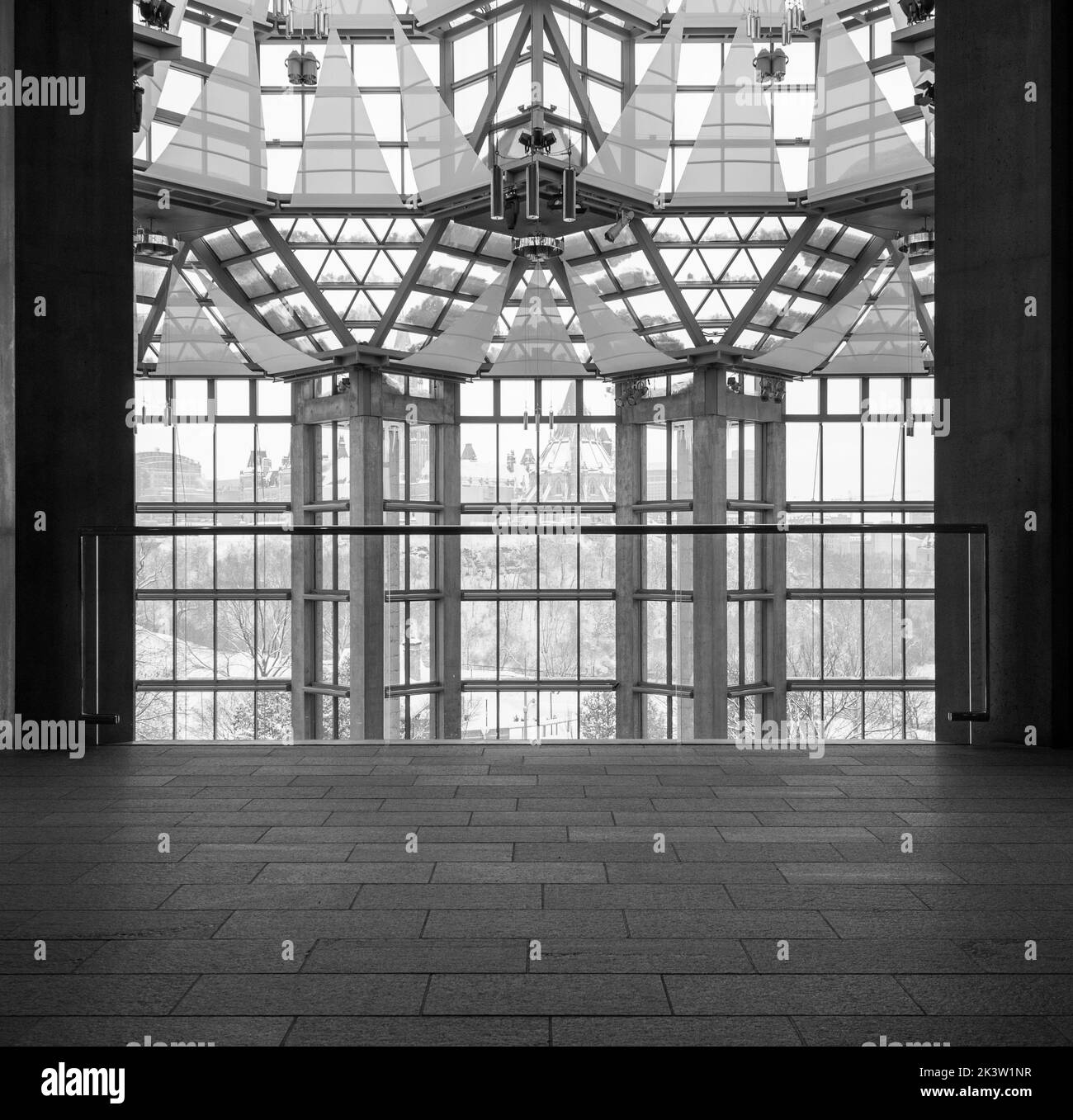 Great room inside National Gallery of Canada, Ottawa, Canada Stock