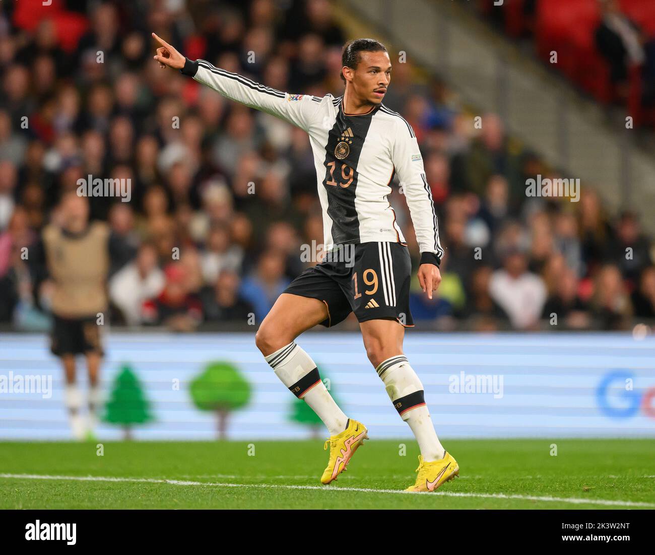 26 Sep 2022 - England v Germany - UEFA Nations League - League A - Group 3 - Wembley Stadium  Germany's Leroy Sané during the UEFA Nations League match against England. Picture : Mark Pain / Alamy Live News Stock Photo