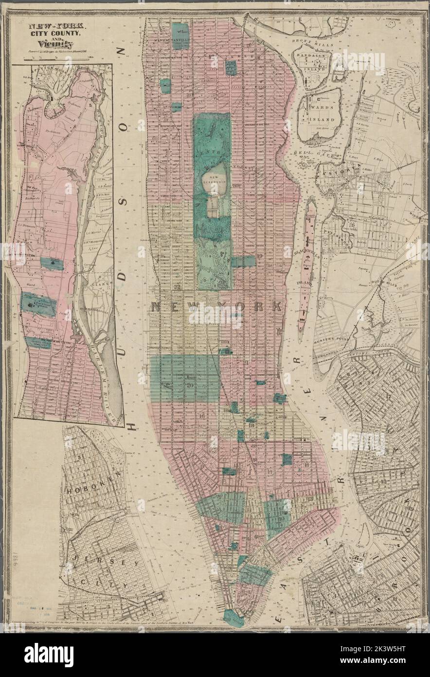 New York City, County, and Vicinity. Prepared for Valentines Manual