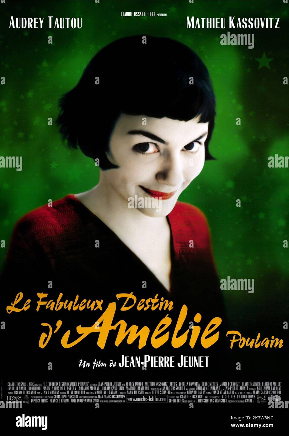 Amelie 2001 Amelie Movie Poster. Stock Photo