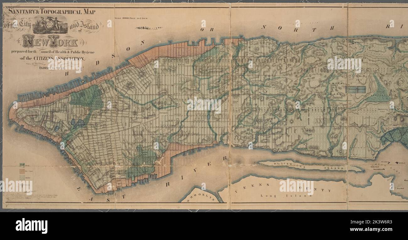 Sanitary and topographical map of the City and Island of New York