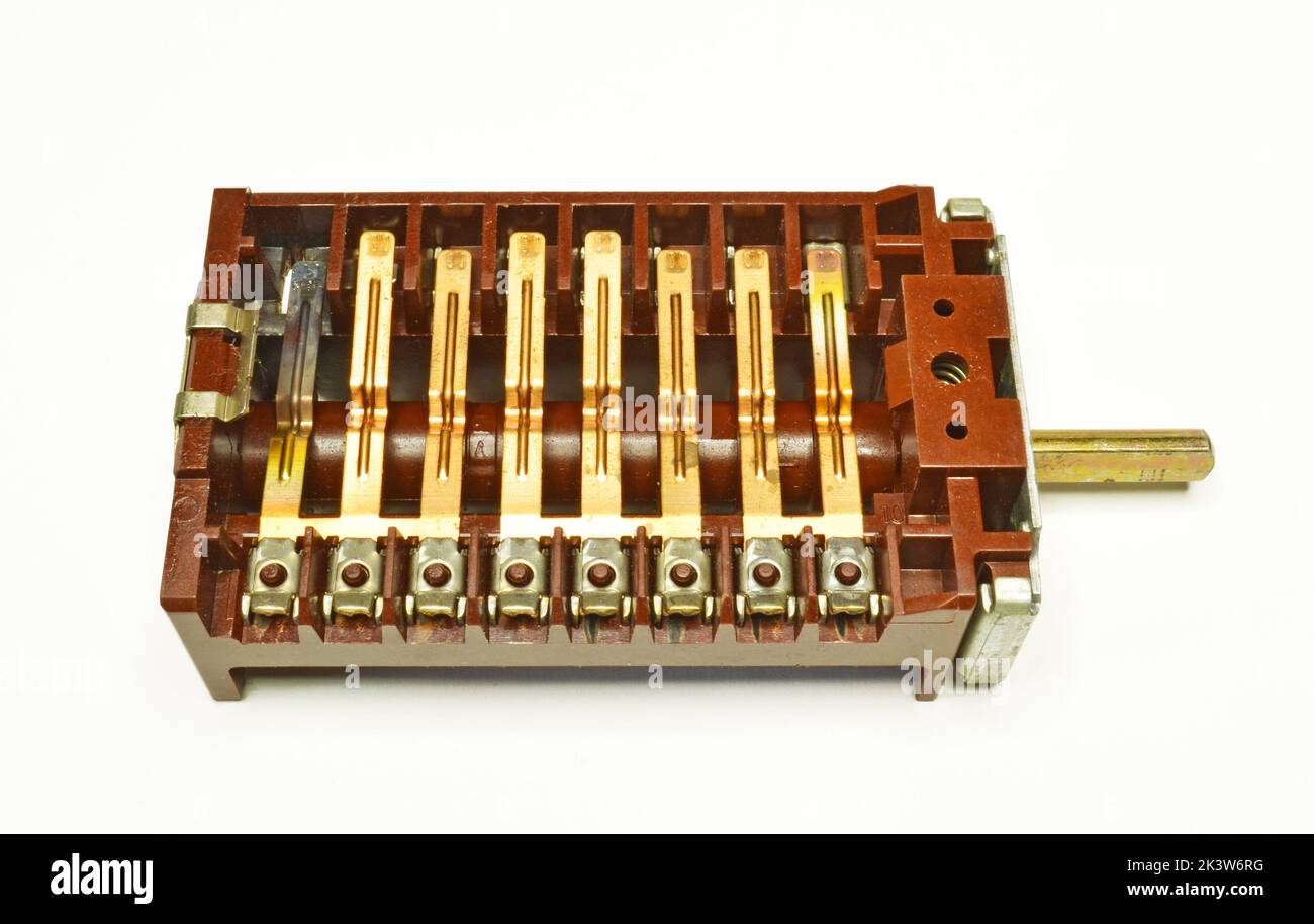 Broken switch for electric oven stove Stock Photo Alamy