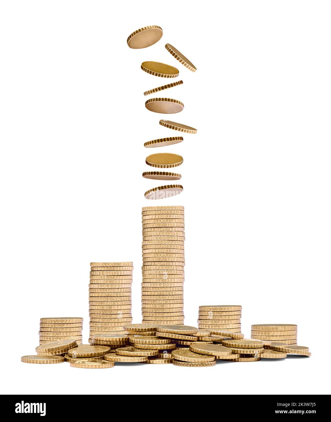 Tax money coins icon Cut Out Stock Images & Pictures - Alamy