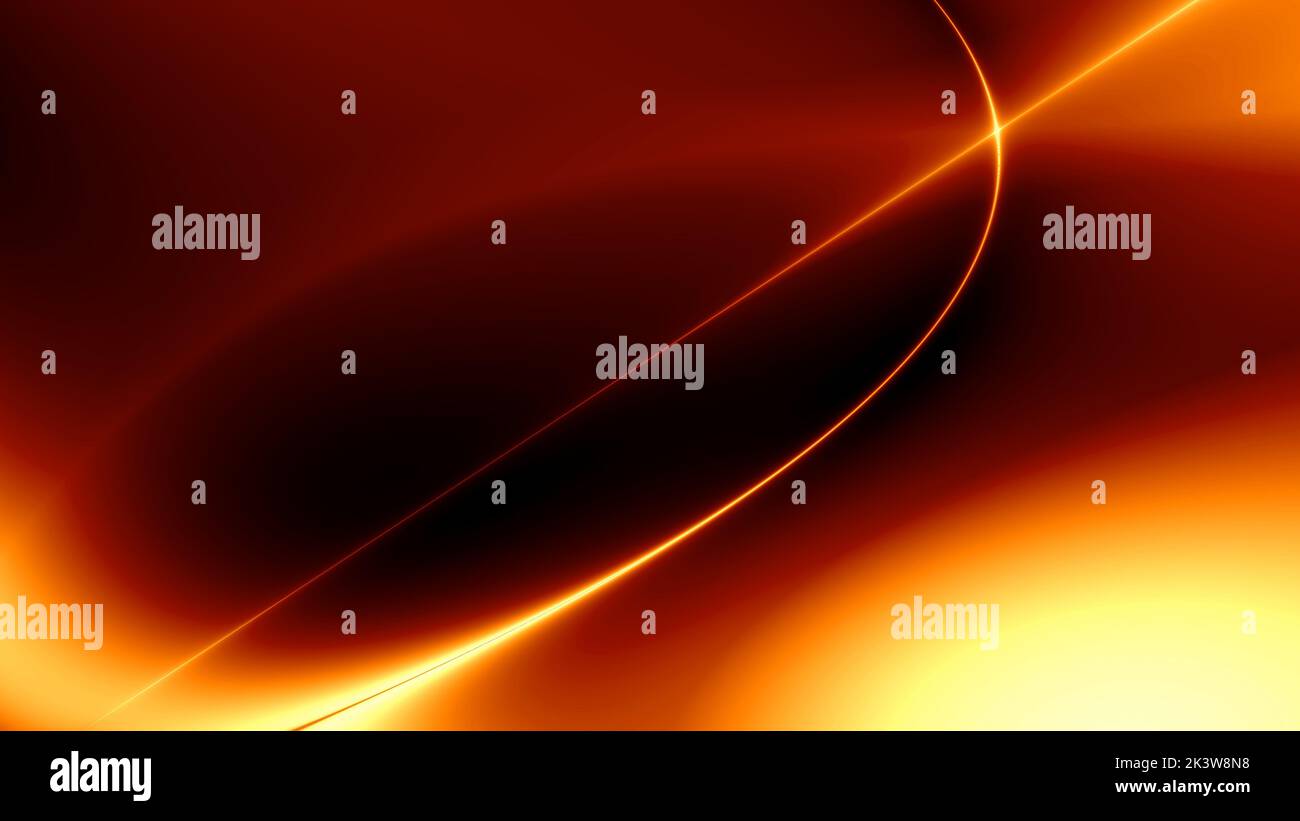 Abstract smooth gradient with light rays and shiny orange gradient Stock Photo