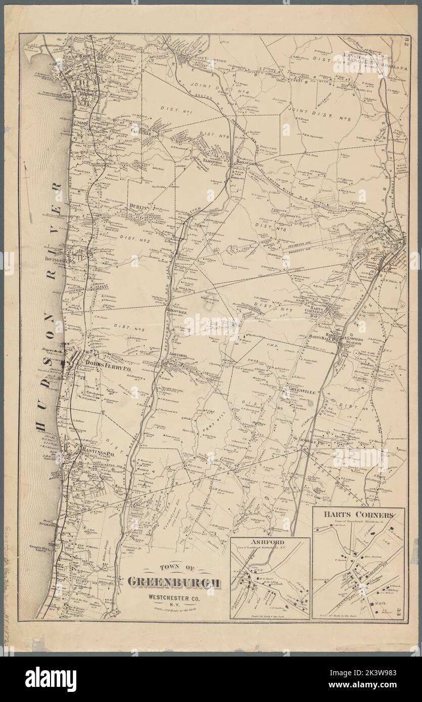 Town of Greenburgh, Westchester Co., N.Y. Cartographic. Maps, Cadastral ...