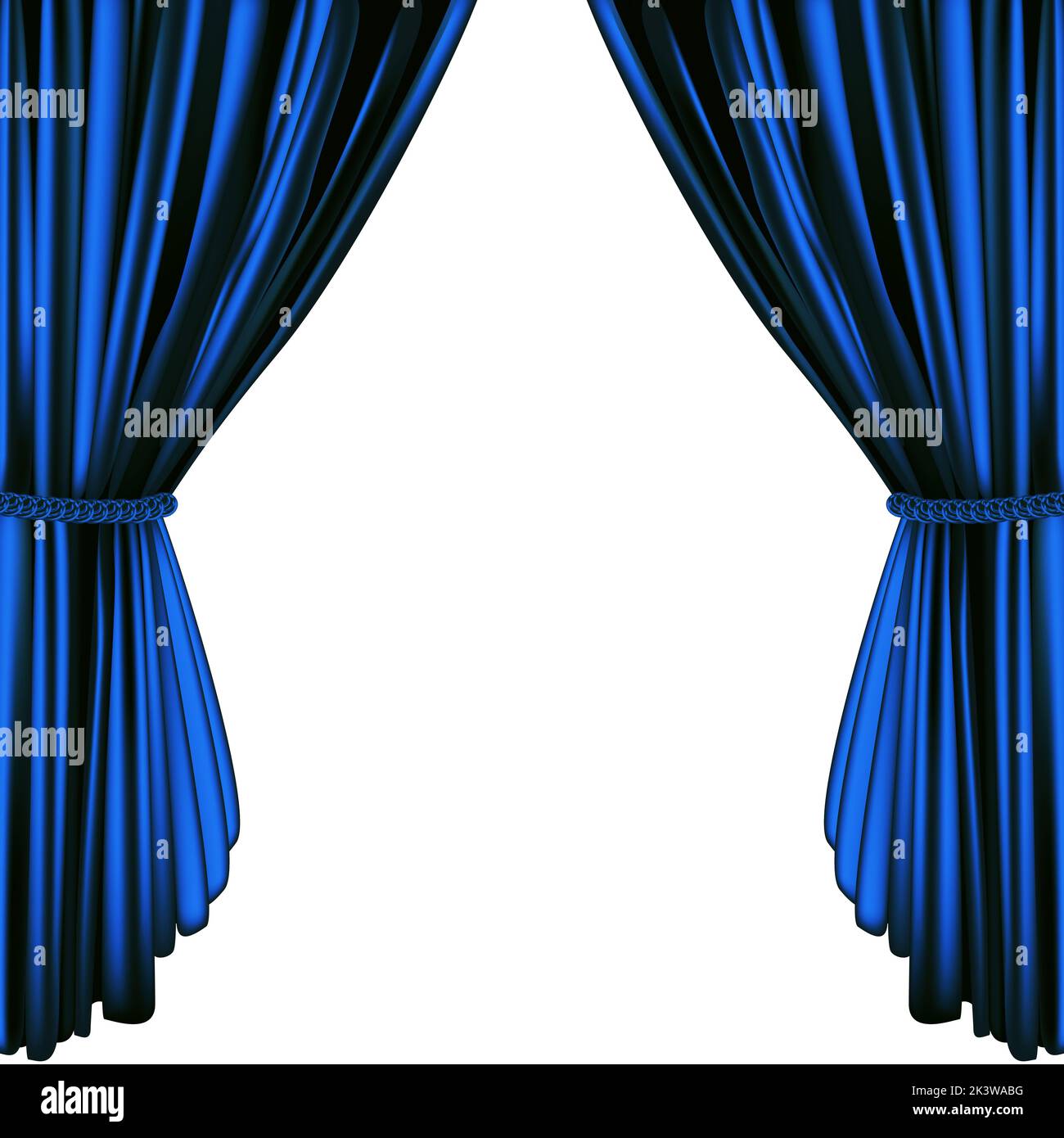 Blue curtain isolated hi-res stock photography and images - Alamy