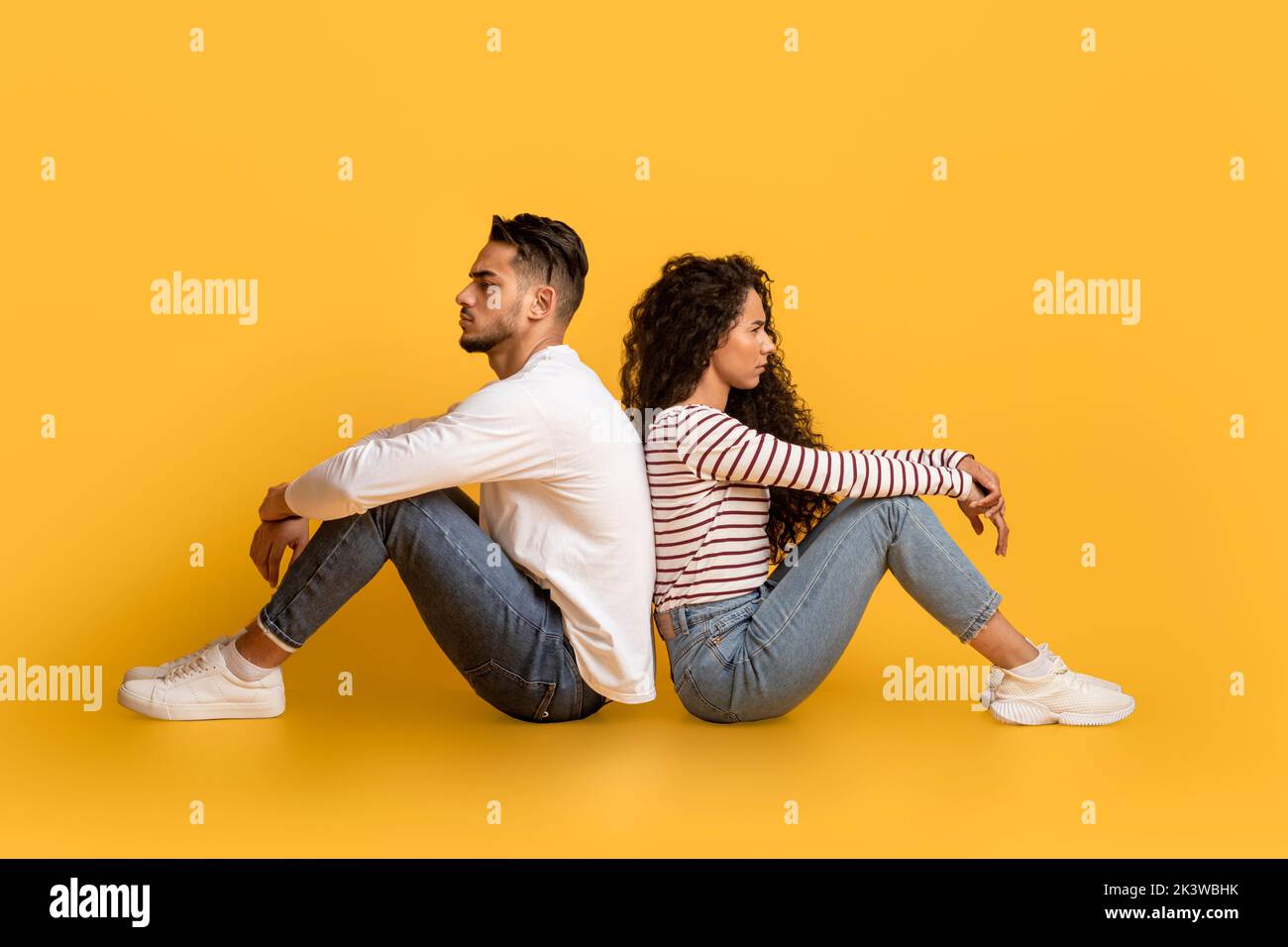 Woman sad man background hi-res stock photography and images - Alamy