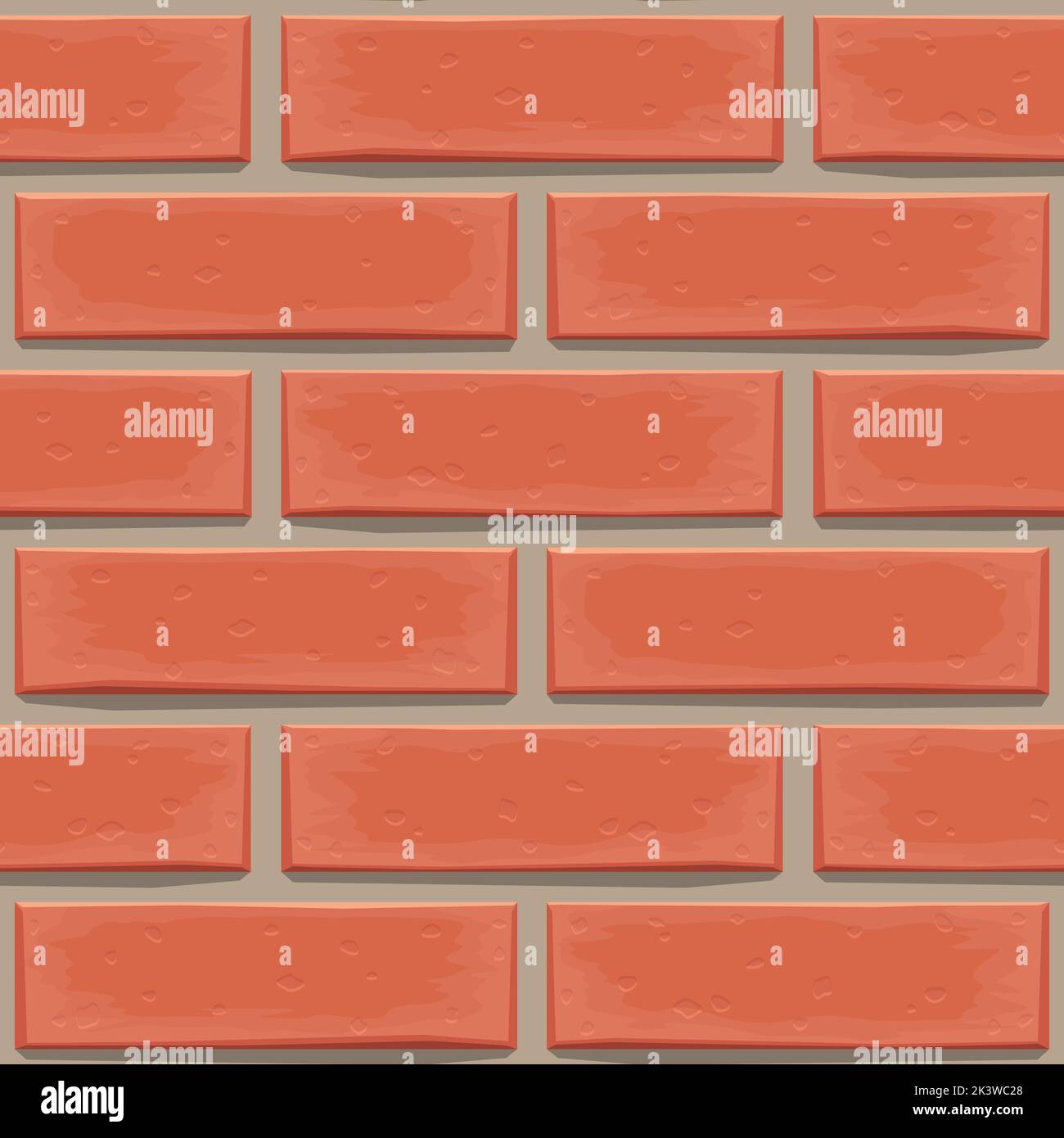 red color realistic brick wall seamless pattern Stock Vector Image ...