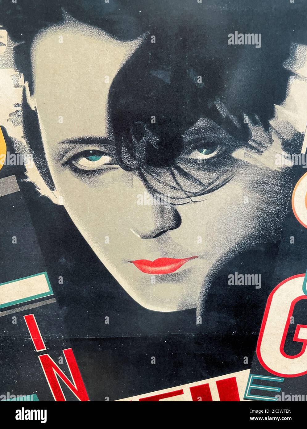 OLGA CHEKHOVA (1897-1980) Russian film actress in a detail from the Russian poster for the 1928 Soviet film Stock Photo