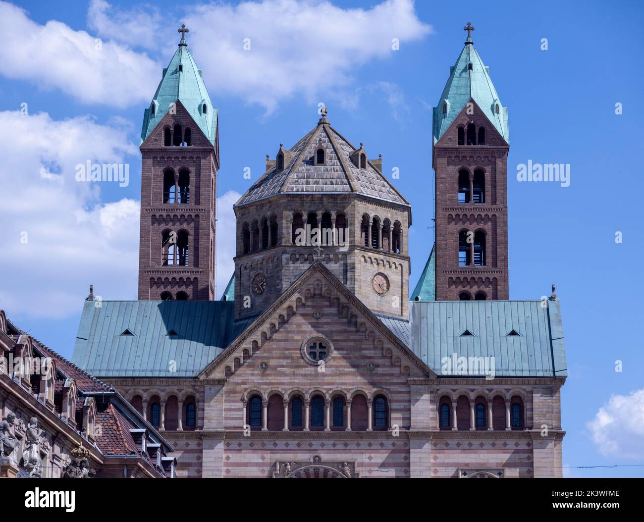 exterior, Speyer Cathedral, Speyer, Germany Stock Photo