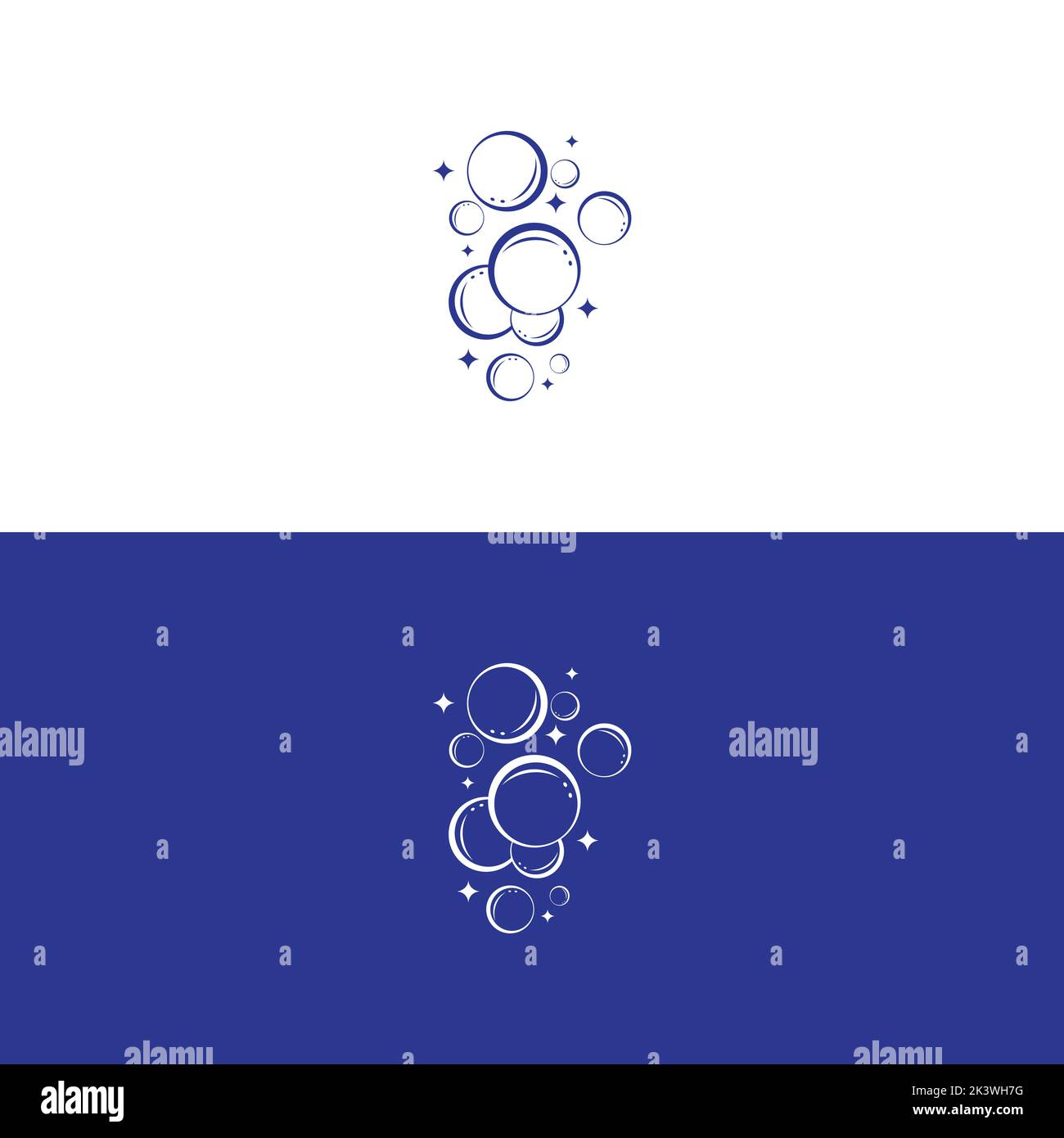 Natural realistic bubble illustration vector design Stock Vector