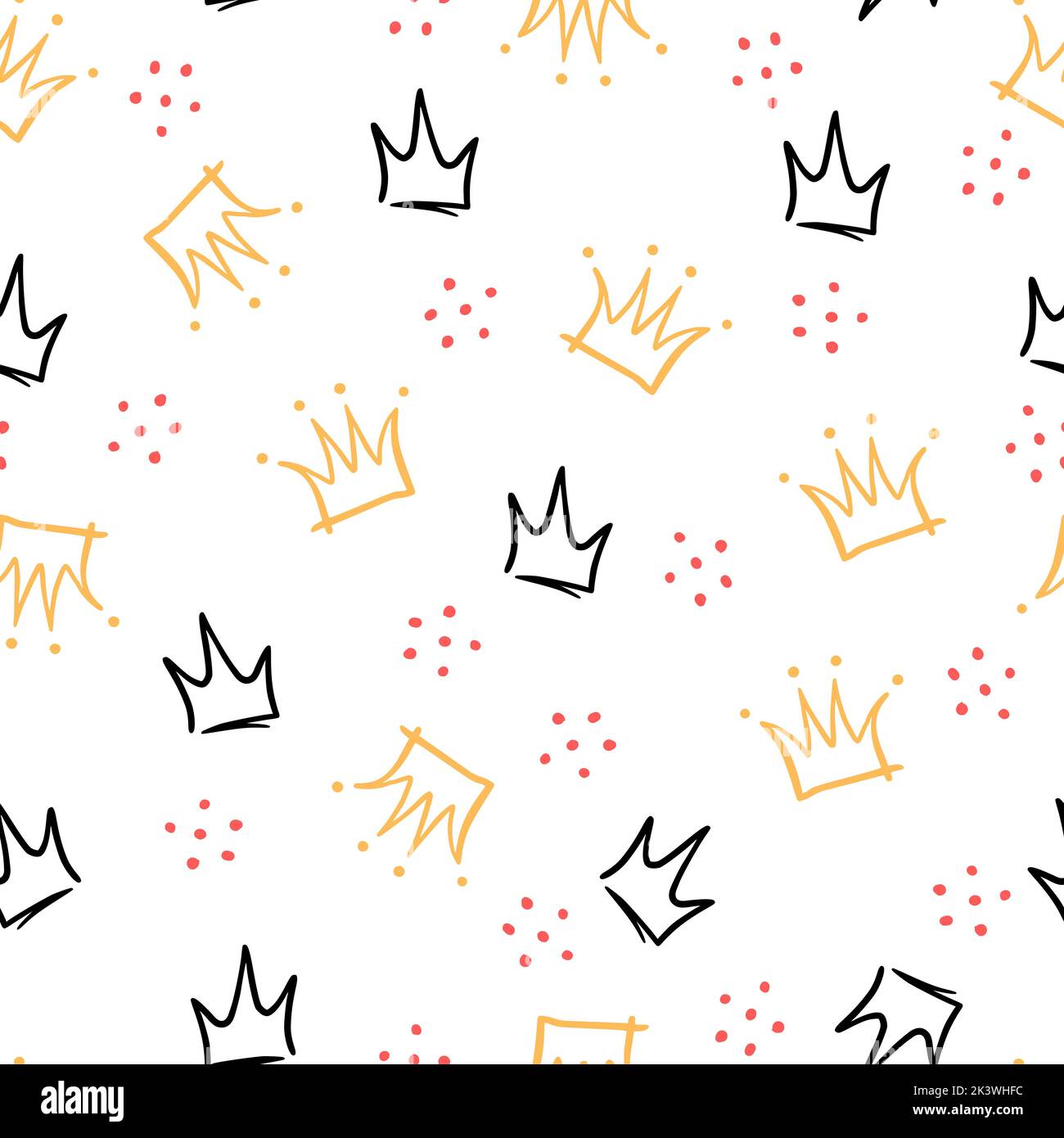 Crown pattern wallpaper hi-res stock photography and images - Alamy