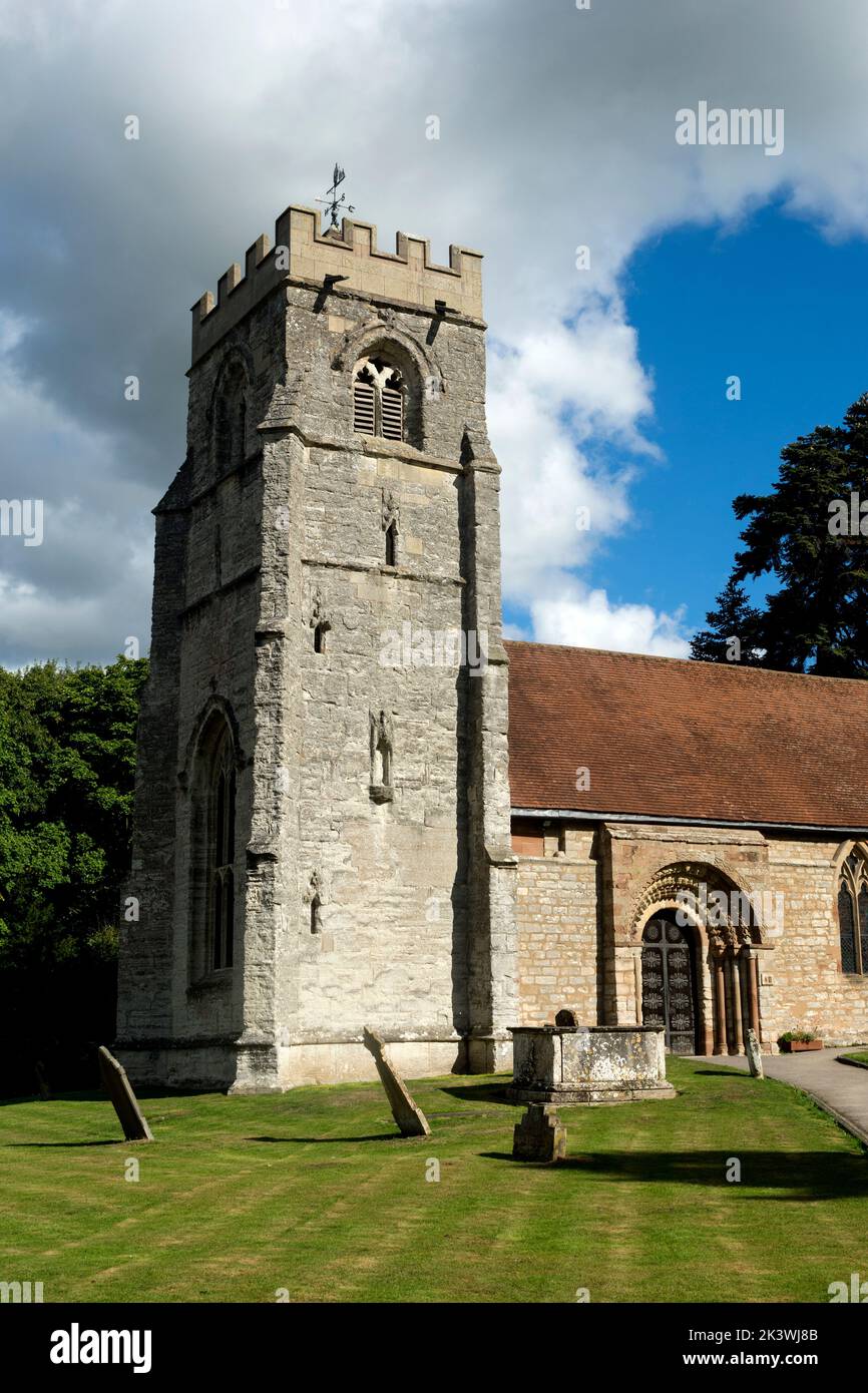 St. Nicholas Church, Beaudesert, Henley-in-Arden, Warwickshire, England, UK Stock Photo