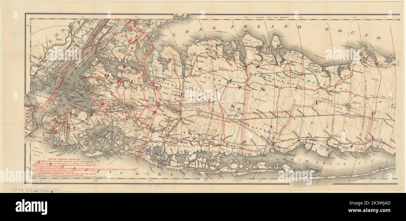 Colton's road map of Long Island Road map of Long Island Long Island ...