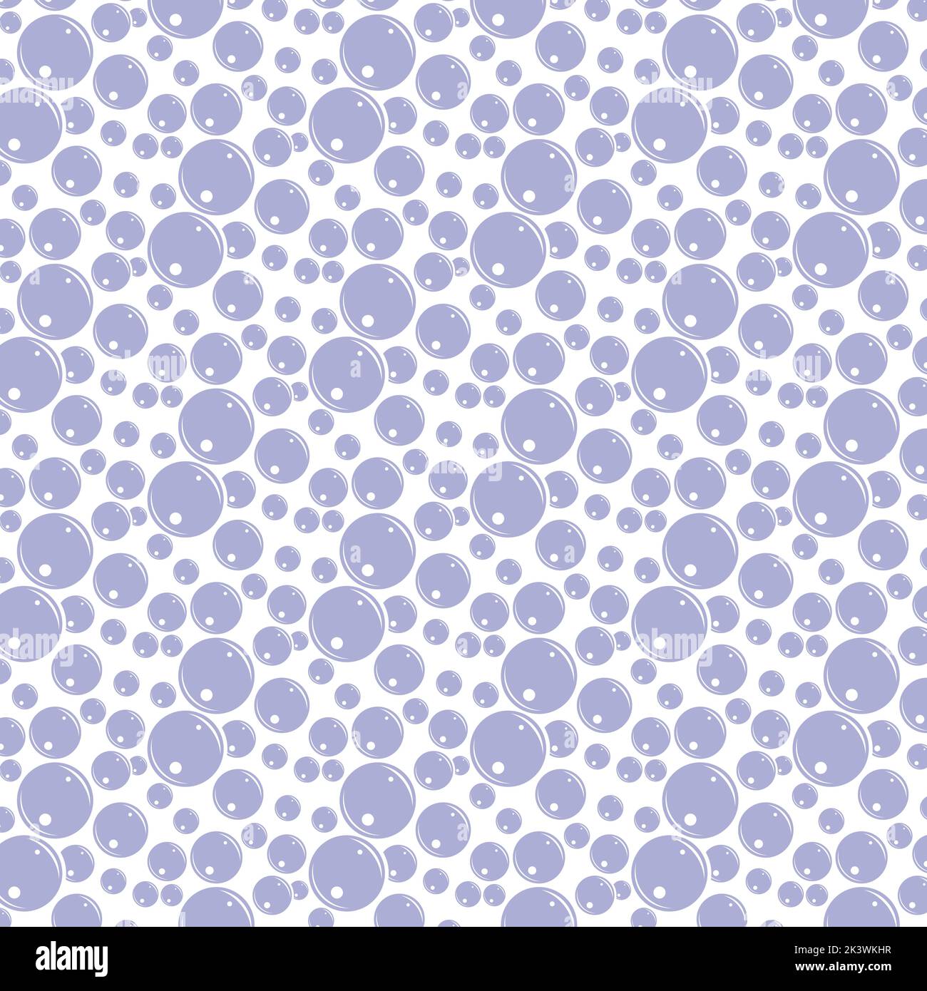 Soap bubbles seamless pattern. Vector background Stock Vector