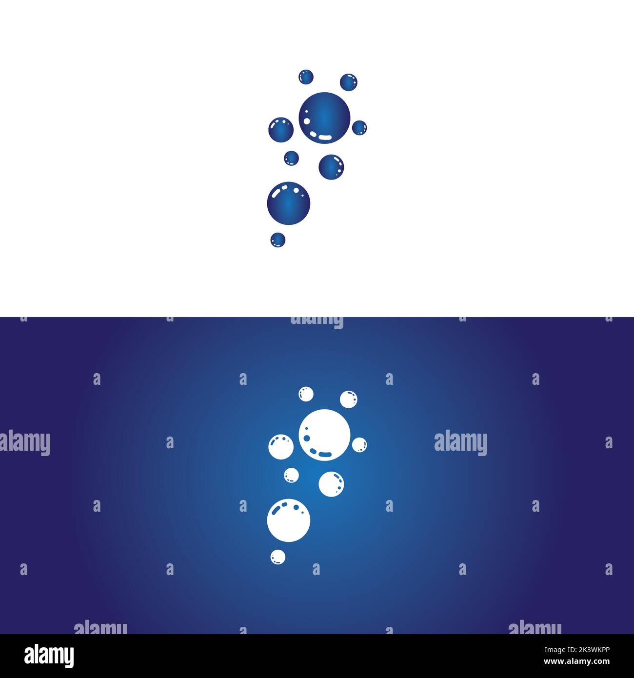 Natural realistic bubble illustration vector design Stock Vector