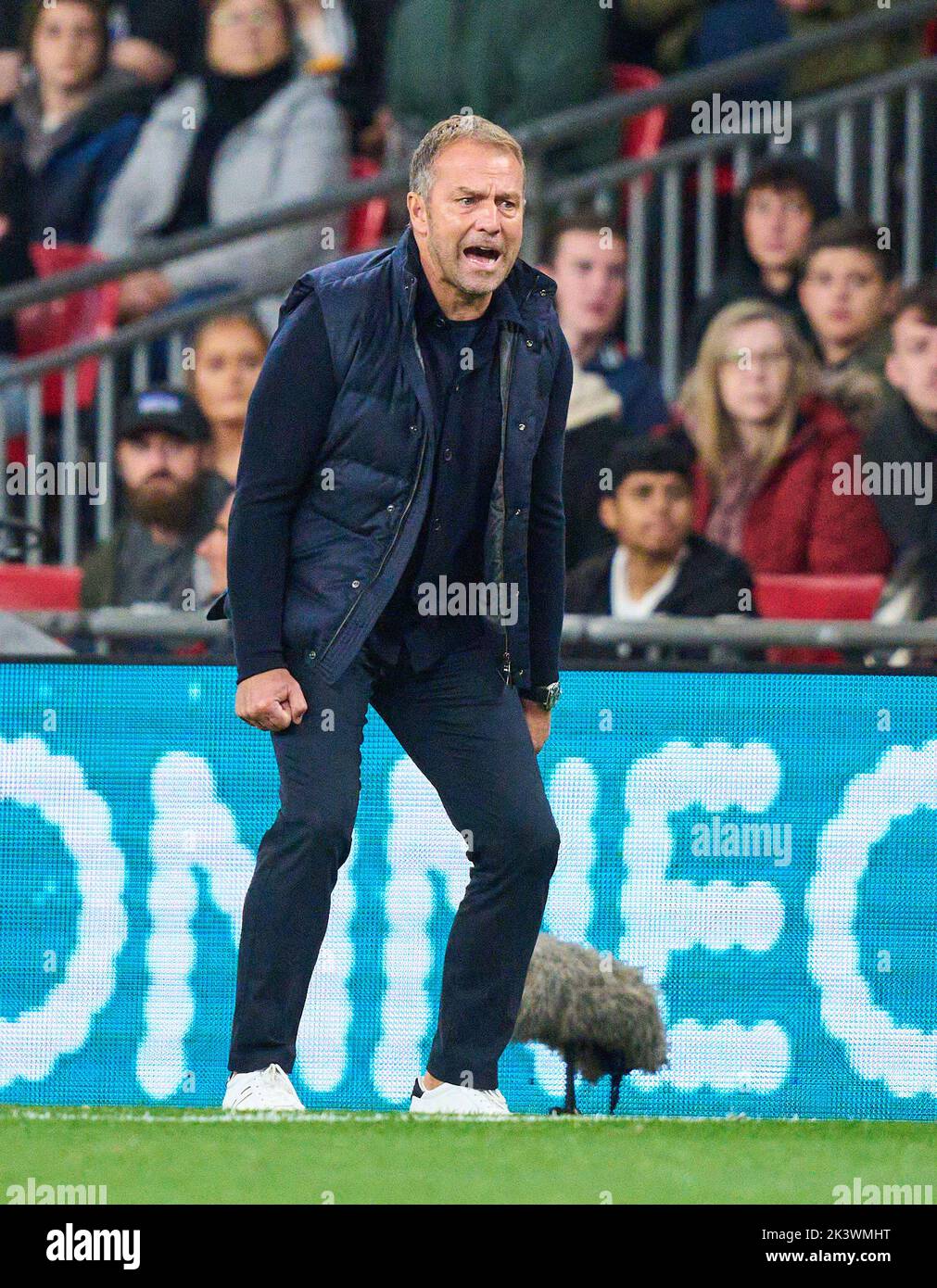 DFB headcoach Hans-Dieter Hansi Flick , Bundestrainer, Nationaltrainer,  in the UEFA Nations League 2022 match  ENGLAND - GERMANY   in Season 2022/2023 on Sept 26, 2022  in London, Great Britain.  © Peter Schatz / Alamy Live News Stock Photo