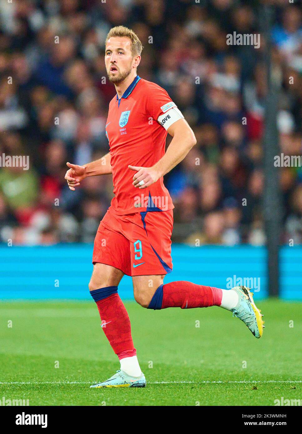 Harry KANE, England 9   in the UEFA Nations League 2022 match  ENGLAND - GERMANY 3-3  in Season 2022/2023 on Sept 26, 2022  in London, Great Britain.  © Peter Schatz / Alamy Live News Stock Photo