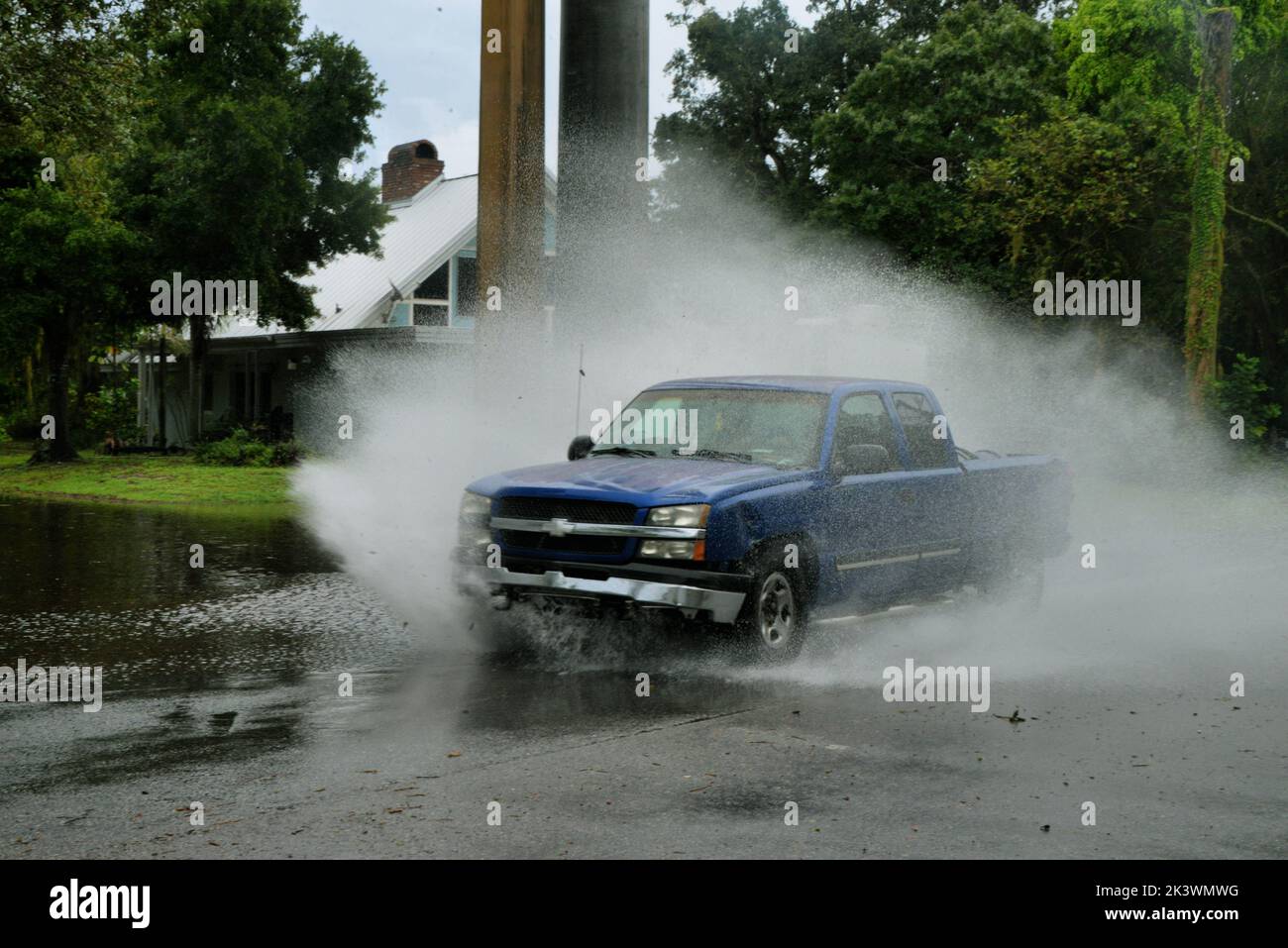 Palm bay indialantic satelitte beach flooding signs hires stock