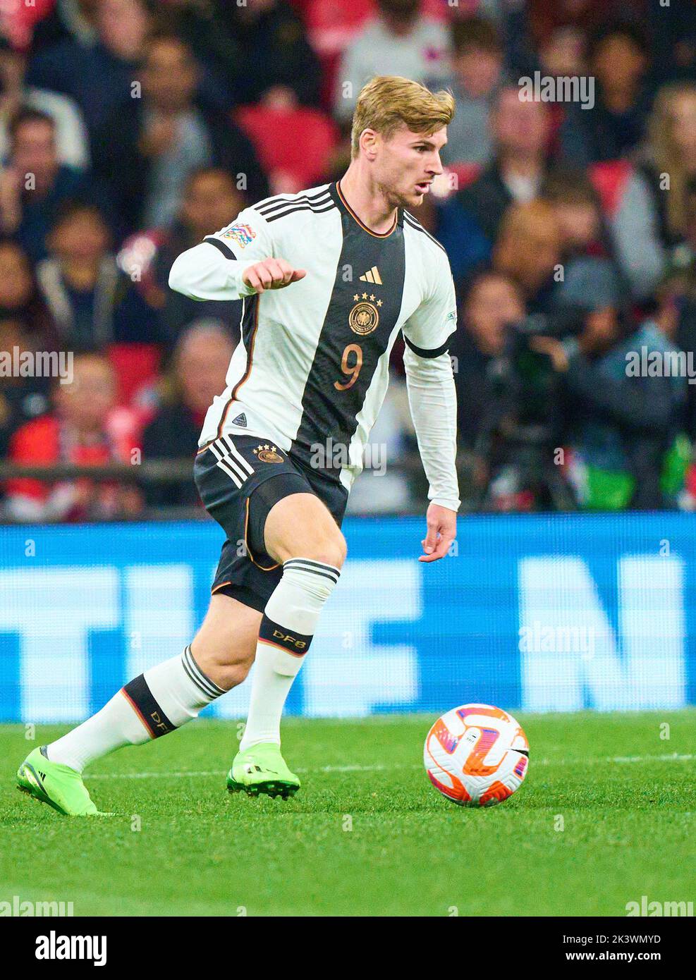 Timo Werner, DFB 9  in the UEFA Nations League 2022 match  ENGLAND - GERMANY 3-3  in Season 2022/2023 on Sept 26, 2022  in London, Great Britain.  © Peter Schatz / Alamy Live News Stock Photo