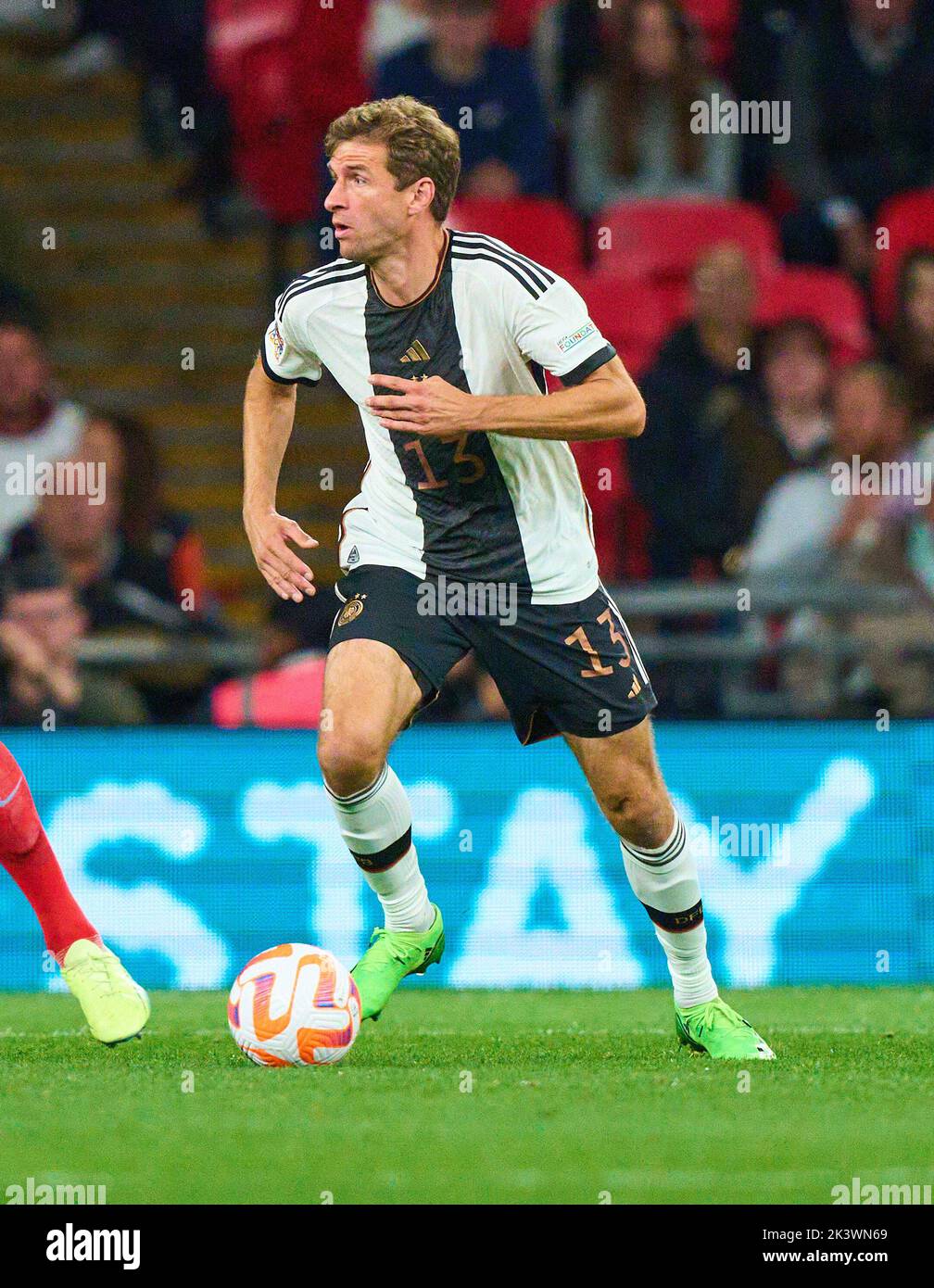 Thomas Müller, DFB 13  in the UEFA Nations League 2022 match  ENGLAND - GERMANY 3-3  in Season 2022/2023 on Sept 26, 2022  in London, Great Britain.  © Peter Schatz / Alamy Live News Stock Photo