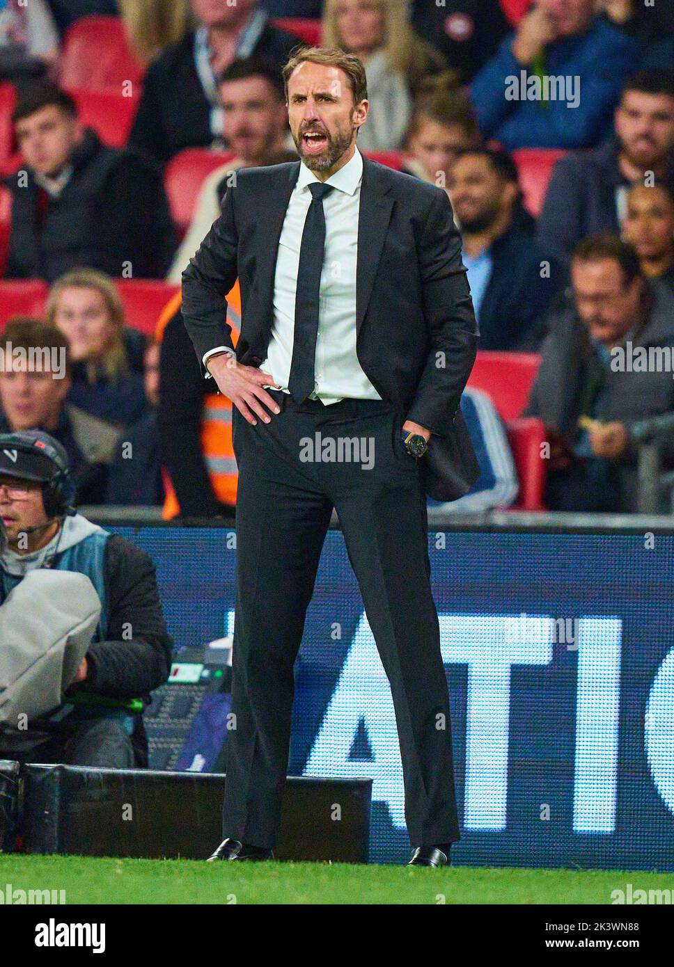 Gareth Southgate, headcoach England,  in the UEFA Nations League 2022 match  ENGLAND - GERMANY 3-3  in Season 2022/2023 on Sept 26, 2022  in London, Great Britain.  © Peter Schatz / Alamy Live News Stock Photo