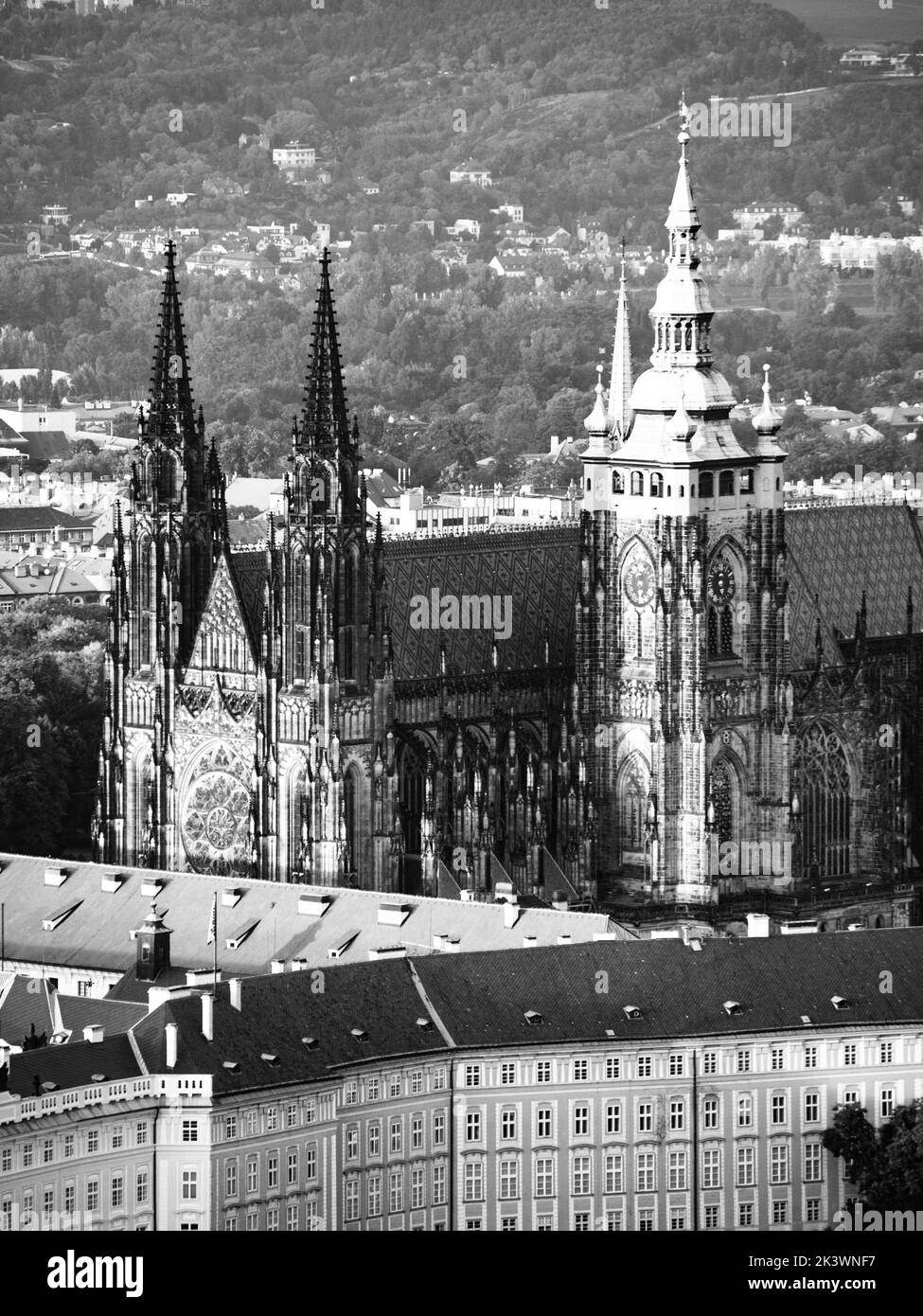 St. Vitus Cathedral on Prague Castle Stock Photo