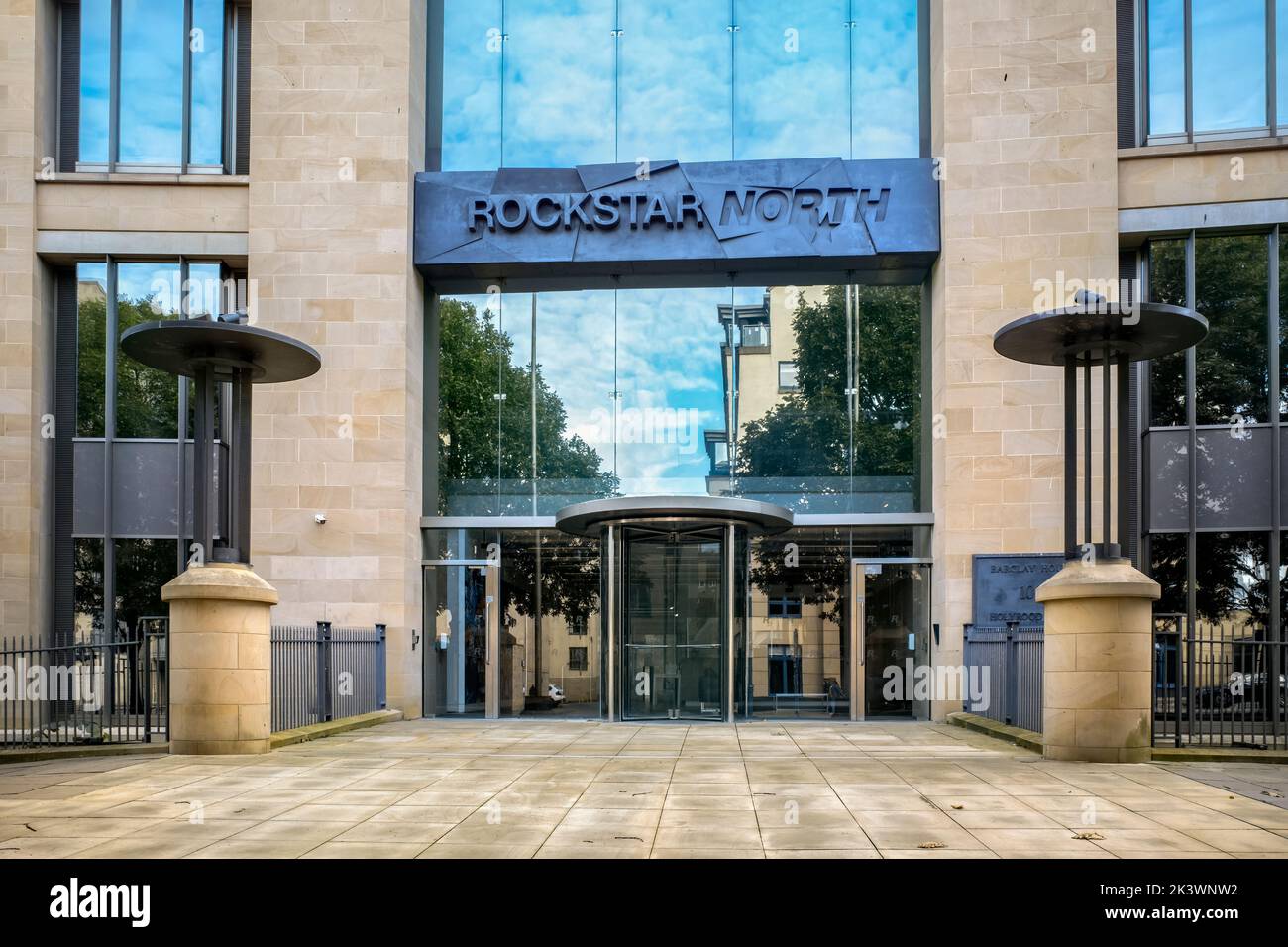 Rockstar North, Barclay House, 108 Holyrood Rd, Edinburgh EH8 8AS Stock Photo
