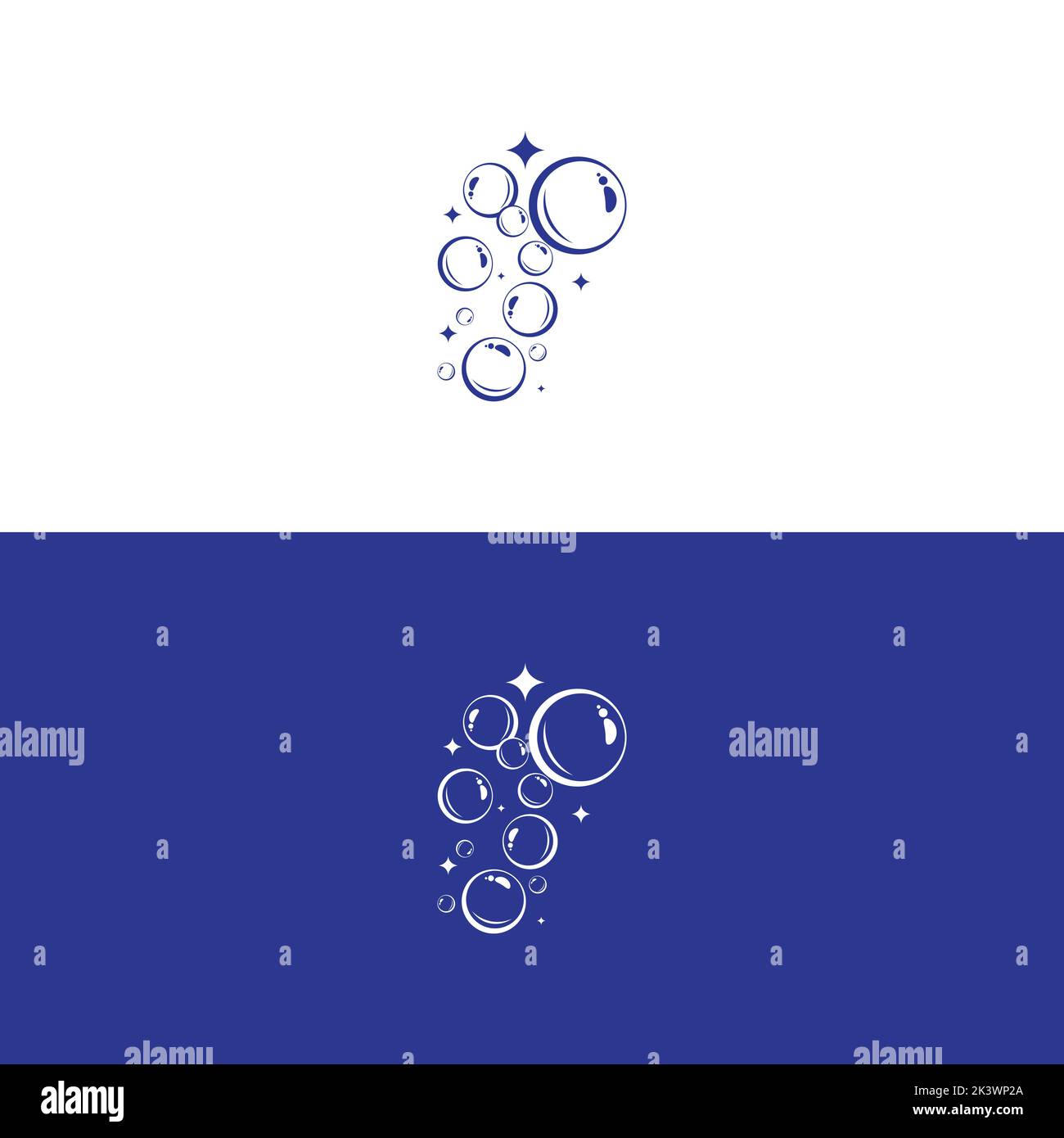 Natural realistic bubble illustration vector design Stock Vector