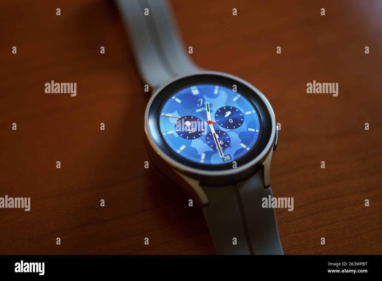 Granada, Andalusia, Spain - September 28, 2022: New Samsung Watch 5 Pro Stock Photo